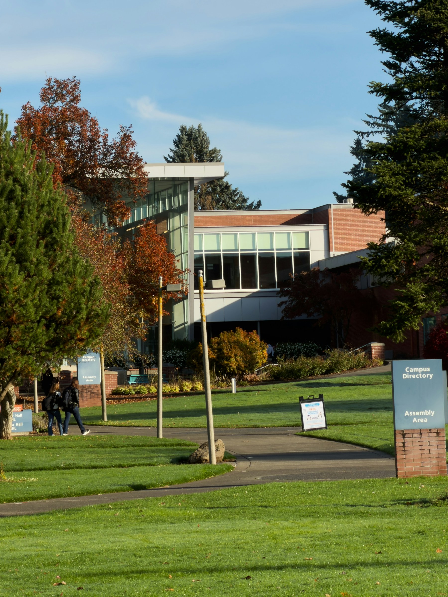 Modern school and institutional building exterior